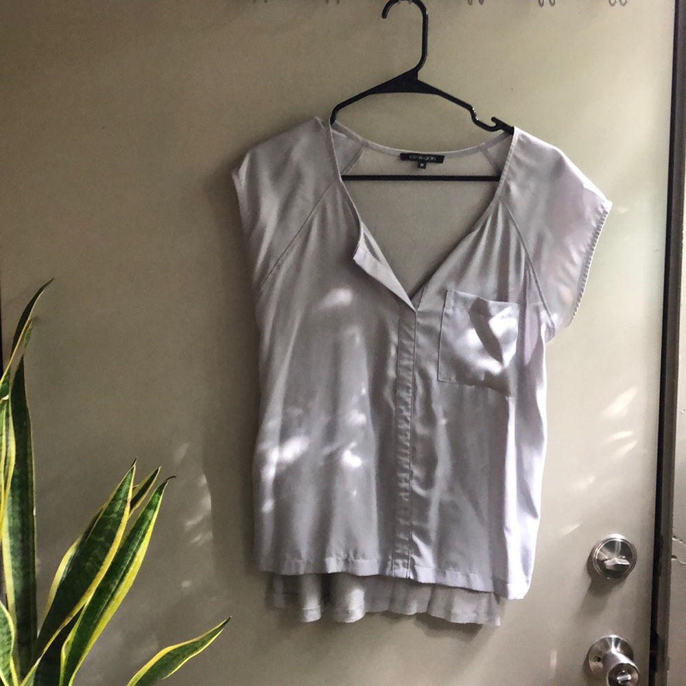 Gray Flowing top
